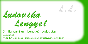 ludovika lengyel business card